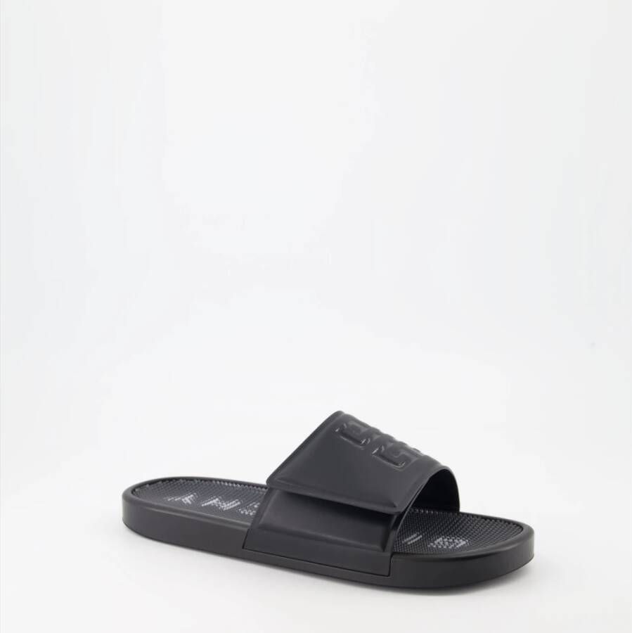 Givenchy Band sandalen met reliëflogo Black Heren