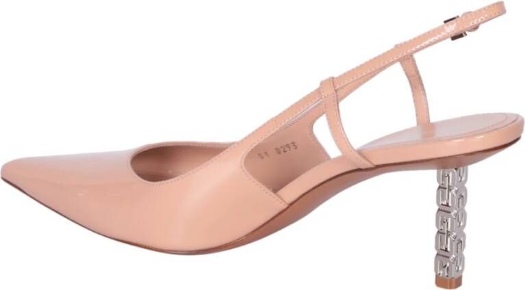 Givenchy Beige Hoge Hak Slingback Pumps Pink Dames