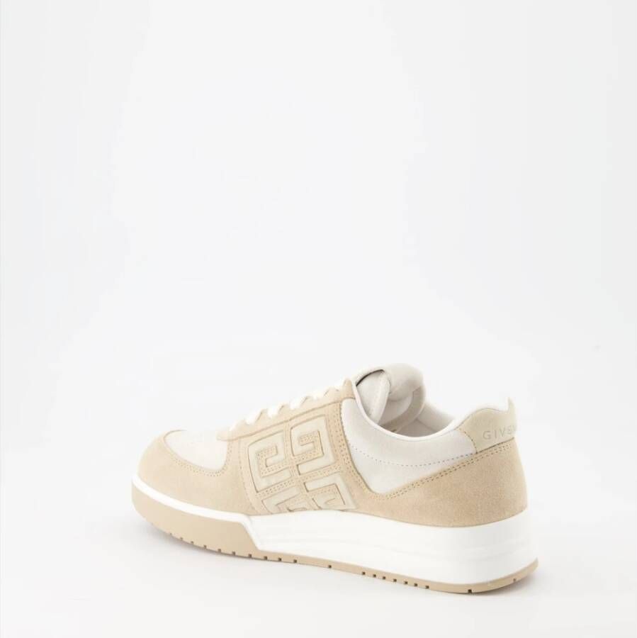 Givenchy Bicolor Leren en Suède Sneakers Beige Dames