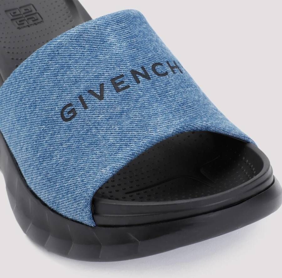 Givenchy Blauwe Marshmallow Lage Sleehak Sandalen Blue Dames