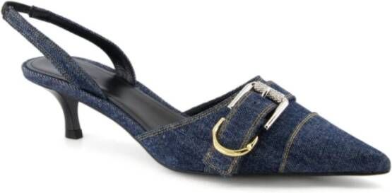 Givenchy Blauwe Slingback Kitten Heel Schoenen Blue Dames