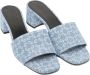 Givenchy Blauwe Slip-On Lage Blokhak Sandalen Blue Dames - Thumbnail 2