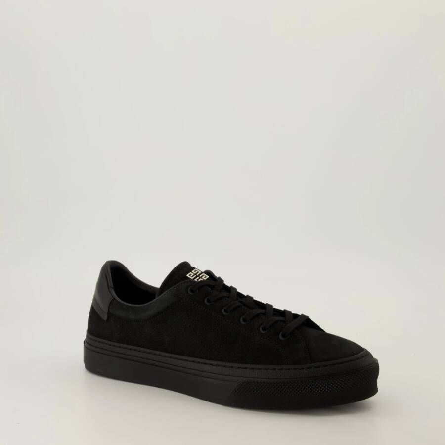 Givenchy City Sport Zwarte Nubuck Sneakers Black Heren