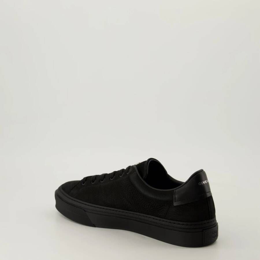 Givenchy City Sport Zwarte Nubuck Sneakers Black Heren