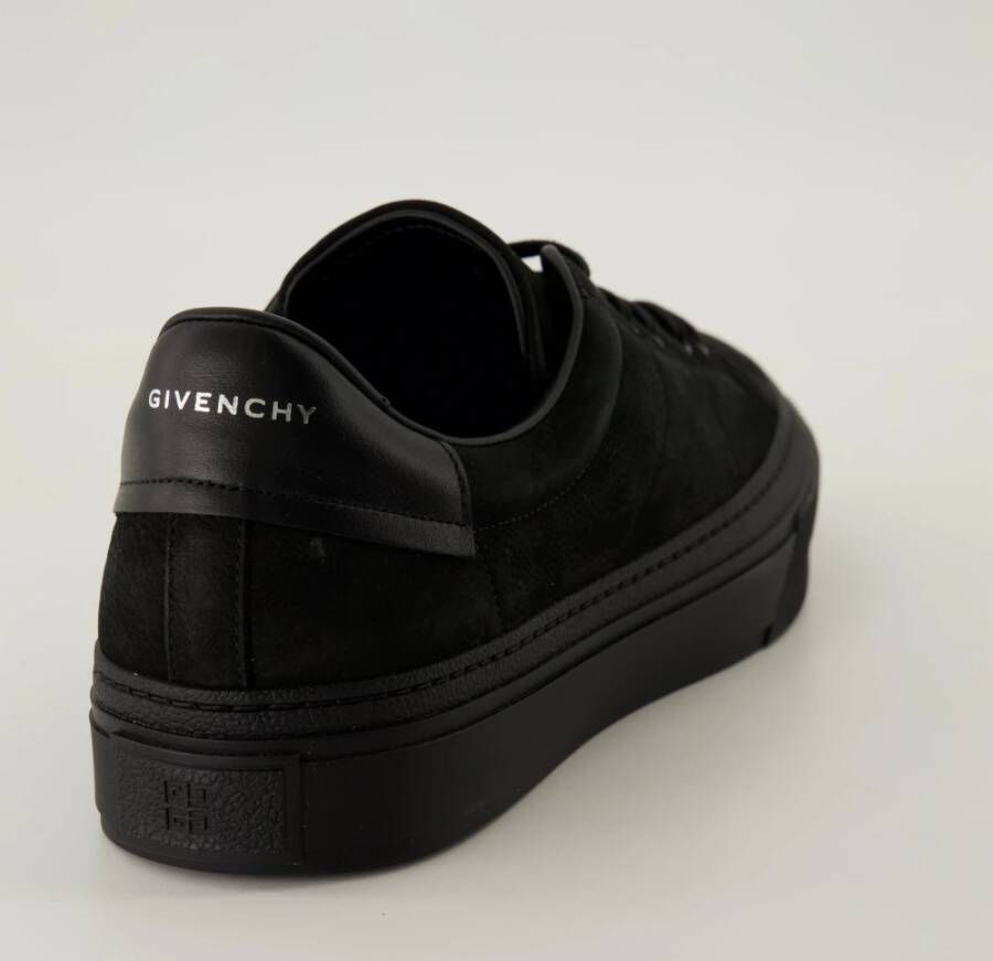 Givenchy City Sport Zwarte Nubuck Sneakers Black Heren