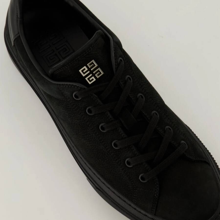 Givenchy City Sport Zwarte Nubuck Sneakers Black Heren