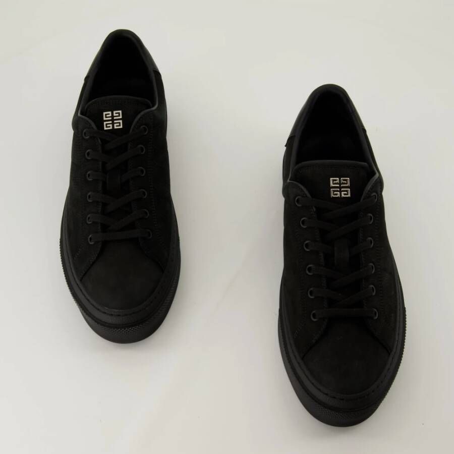 Givenchy City Sport Zwarte Nubuck Sneakers Black Heren