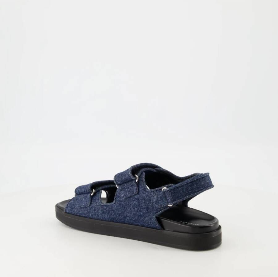 Givenchy Denim 4G Sandalen met Scratch Sluiting Blue Dames