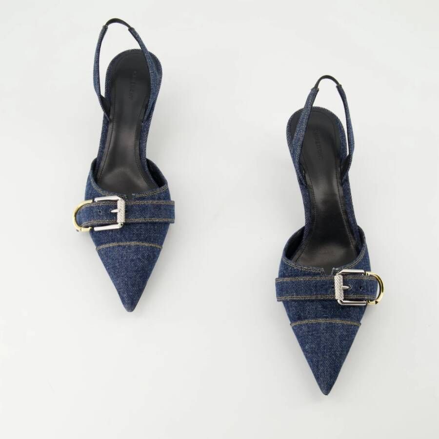 Givenchy Denim Voyou Hakken met Metalen Details Blue Dames