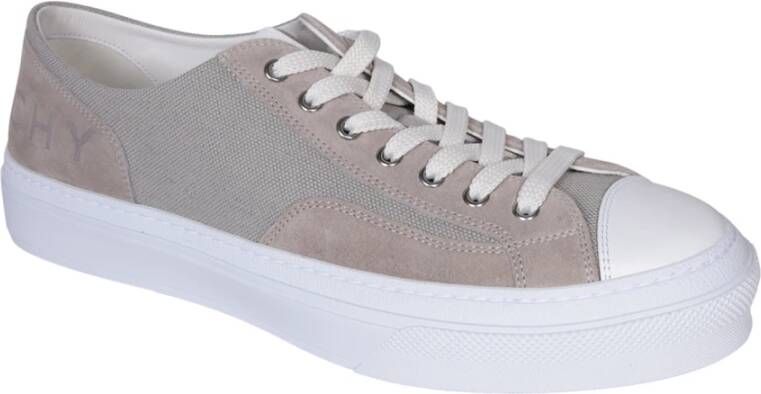 Givenchy Grijze Sneakers Klassieke Vetersluiting Stijl Gray Heren