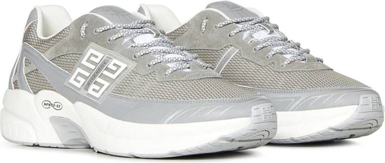 Givenchy Grijze Sneakers met 4G Logo Gray Heren