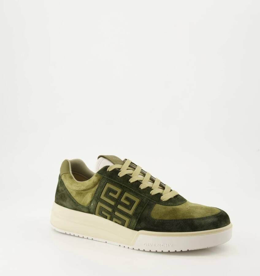 Givenchy Groene Leren en Suède Manden Green Heren