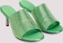 Givenchy Groene Satijnen Strass Muiltjes Green Dames - Thumbnail 3