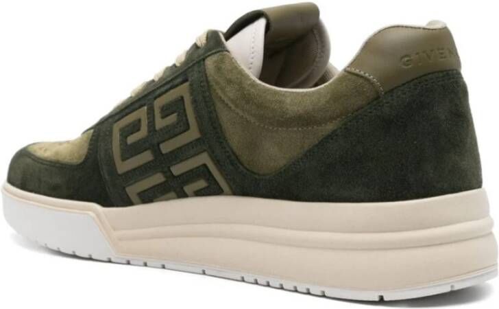 Givenchy Groene Suède Veterschoenen Green Heren