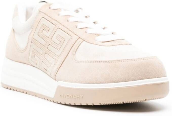 Givenchy Beige Sneakers met 4G Emblemen Beige Heren