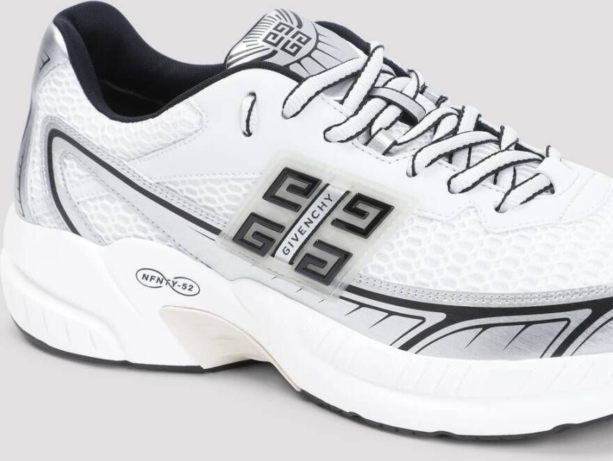 Givenchy Lage Top Runners in Wit Zilver White Heren