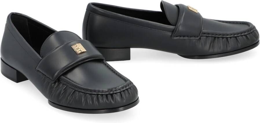 Givenchy Leren Loafers met 4G Design Black Dames