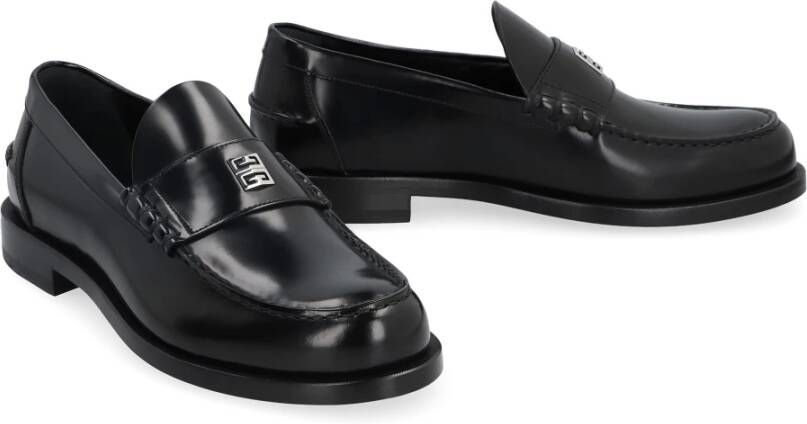 Givenchy Leren Loafers met Ronde Toeline Black Heren