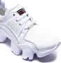 Givenchy Leren Sneakers met Mesh Bovenwerk en Suède Detail White Heren - Thumbnail 4