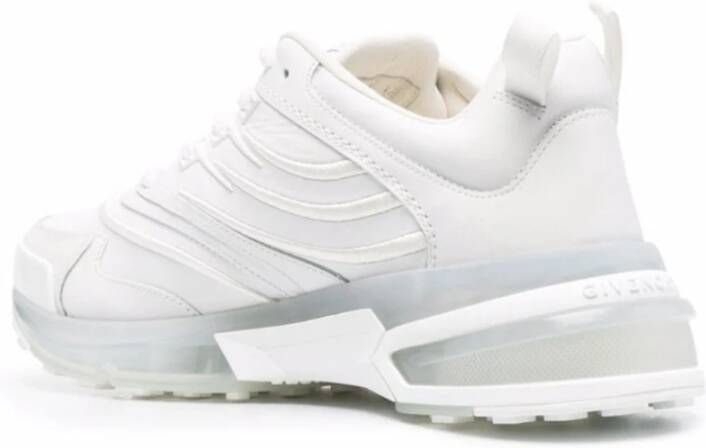 Givenchy Leren sneakers met stoffen details White Dames