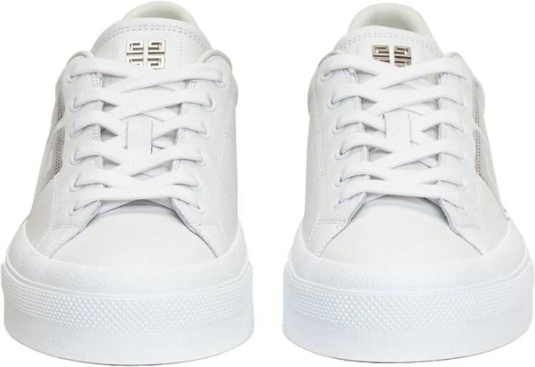 Givenchy Logo 4G Leren Sneakers White Heren