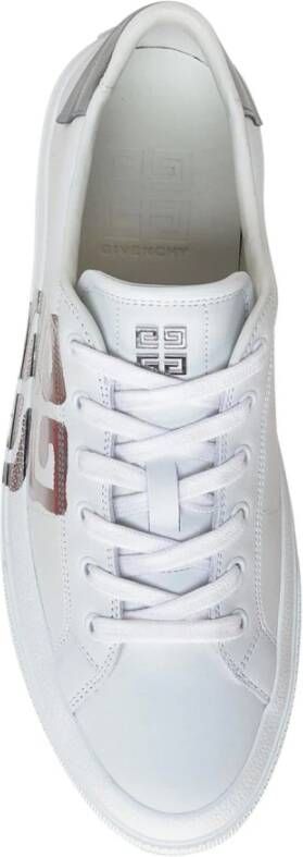 Givenchy Logo 4G Leren Sneakers White Heren