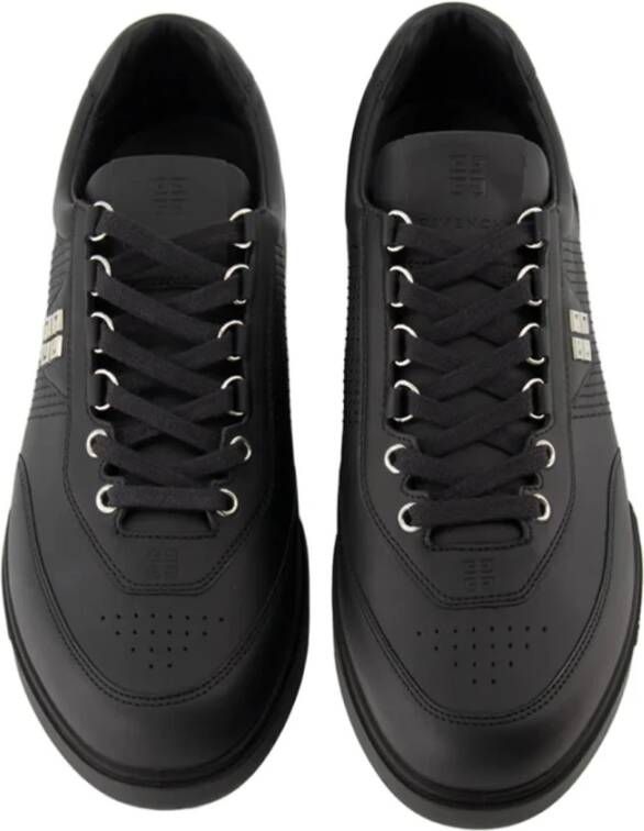 Givenchy Logo Sneakers van hoogwaardig leer Black Heren