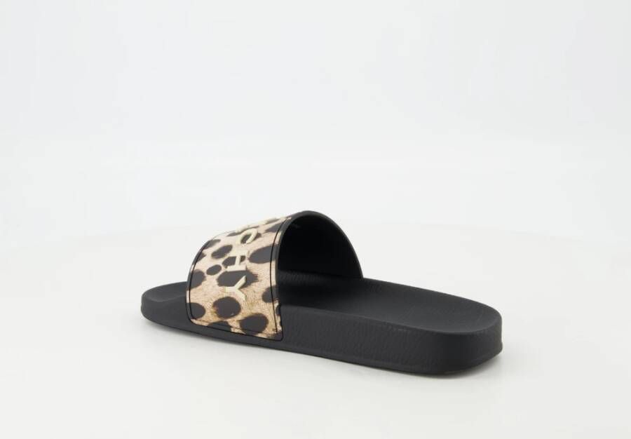 Givenchy Luipaardprint Slippers Stijlvol Comfortabel Vrouwen Black Dames