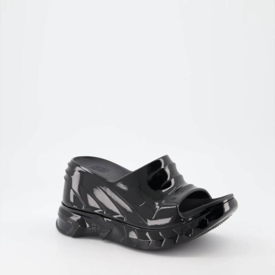 Givenchy Marshmallow Sleehak Sandalen voor Dames Black Dames