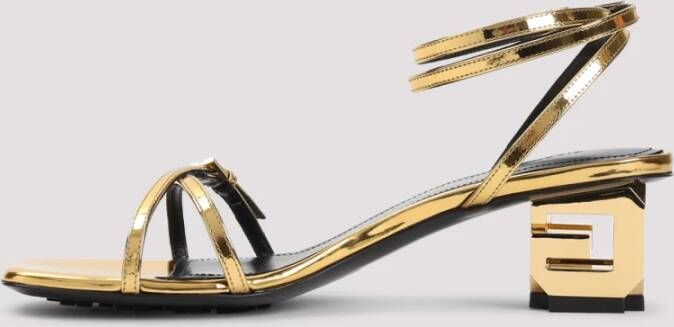 Givenchy Metallic Sandalen voor Vrouwen Yellow Dames