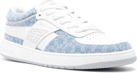 Givenchy Monogram 72 Low-Top Denim Sneakers Blue Dames