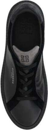 Givenchy Monogram Leren Veterschoenen Gray Heren