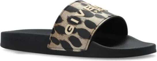 Givenchy Platte Slide Sandalen Black Dames