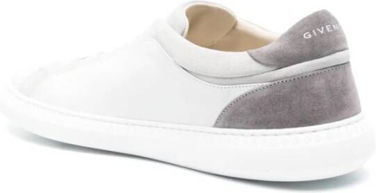 Givenchy Platte Suède Veterschoenen White Heren