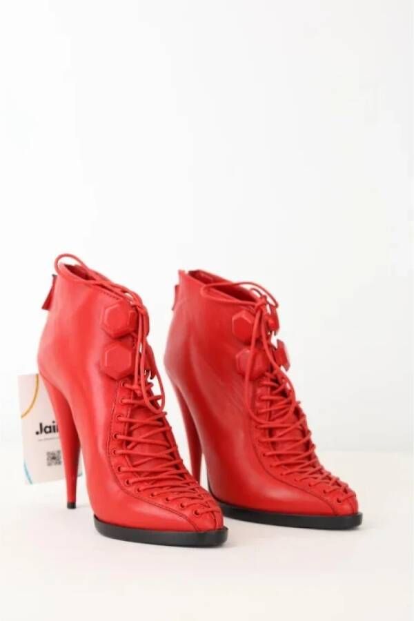 Givenchy Pre-owned Canvas boots Red Dames