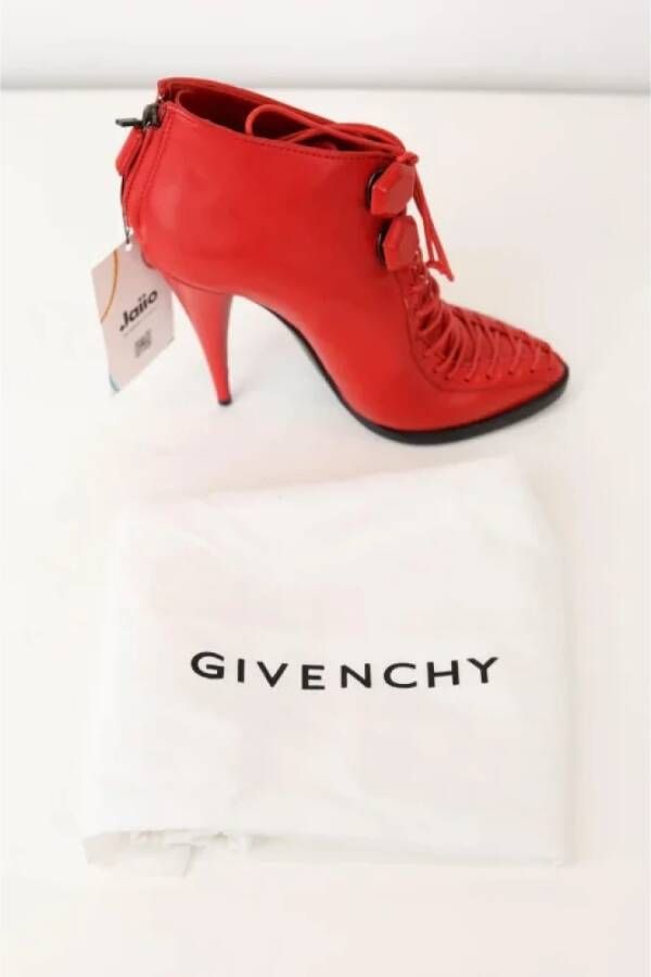 Givenchy Pre-owned Canvas boots Red Dames