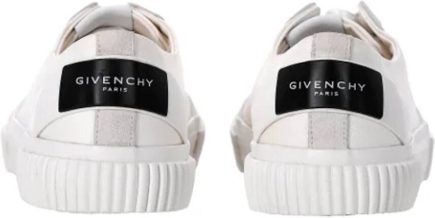 Givenchy Pre-owned Coated canvas sneakers White Heren