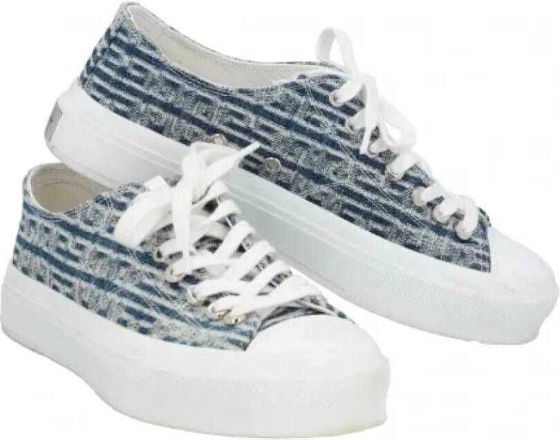 Givenchy Pre-owned Denim sneakers White Dames