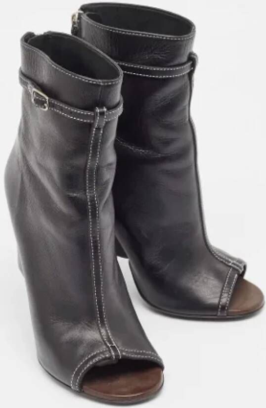 Givenchy Pre-owned Leather boots Black Dames