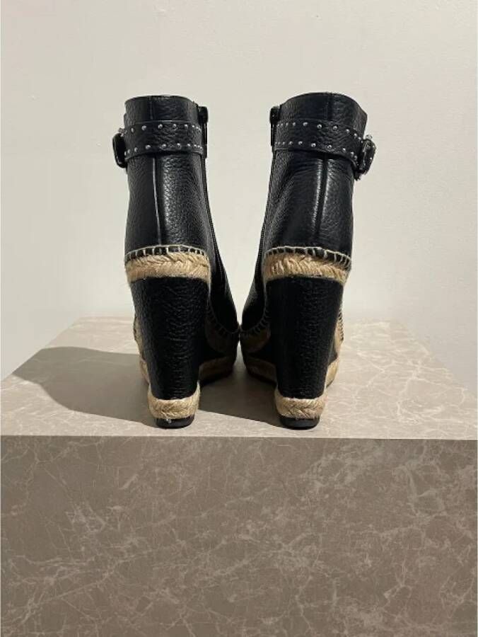 Givenchy Pre-owned Leather boots Black Dames