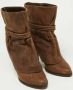 Givenchy Pre-owned Leather boots Brown Dames - Thumbnail 4