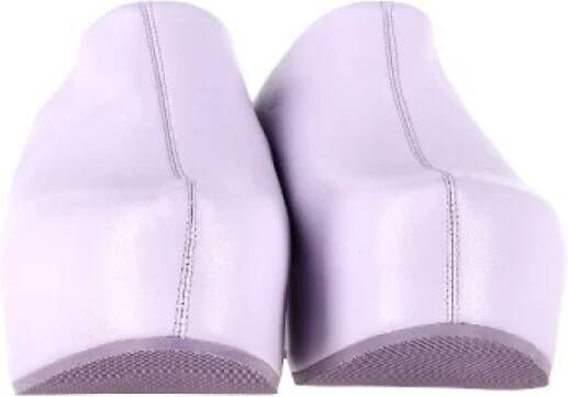 Givenchy Pre-owned Leather flats Purple Dames