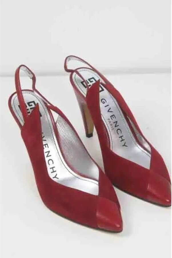 Givenchy Pre-owned Leather heels Red Dames