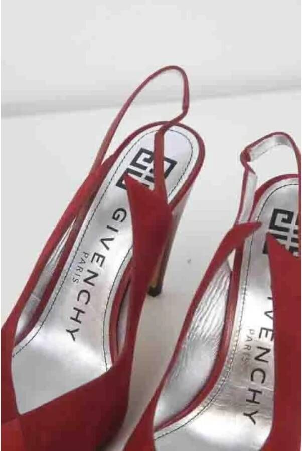 Givenchy Pre-owned Leather heels Red Dames