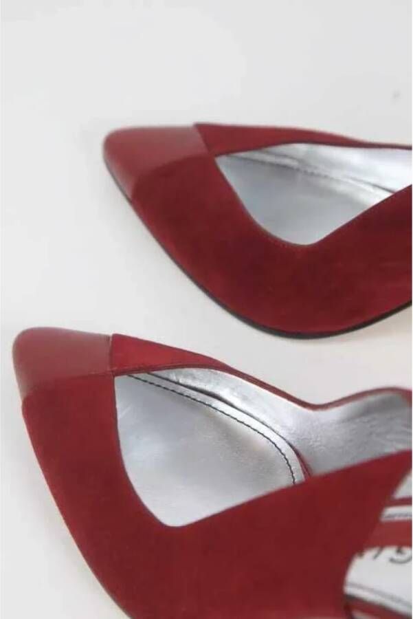 Givenchy Pre-owned Leather heels Red Dames