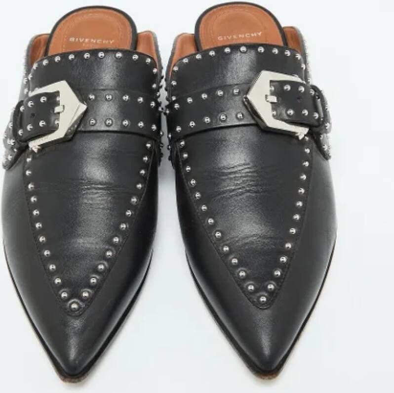 Givenchy Pre-owned Leather mules Black Dames