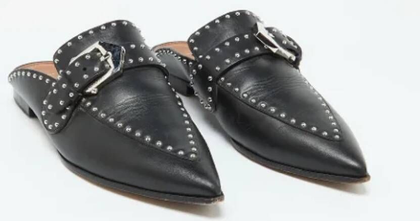 Givenchy Pre-owned Leather mules Black Dames