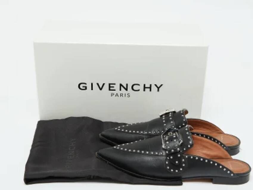 Givenchy Pre-owned Leather mules Black Dames