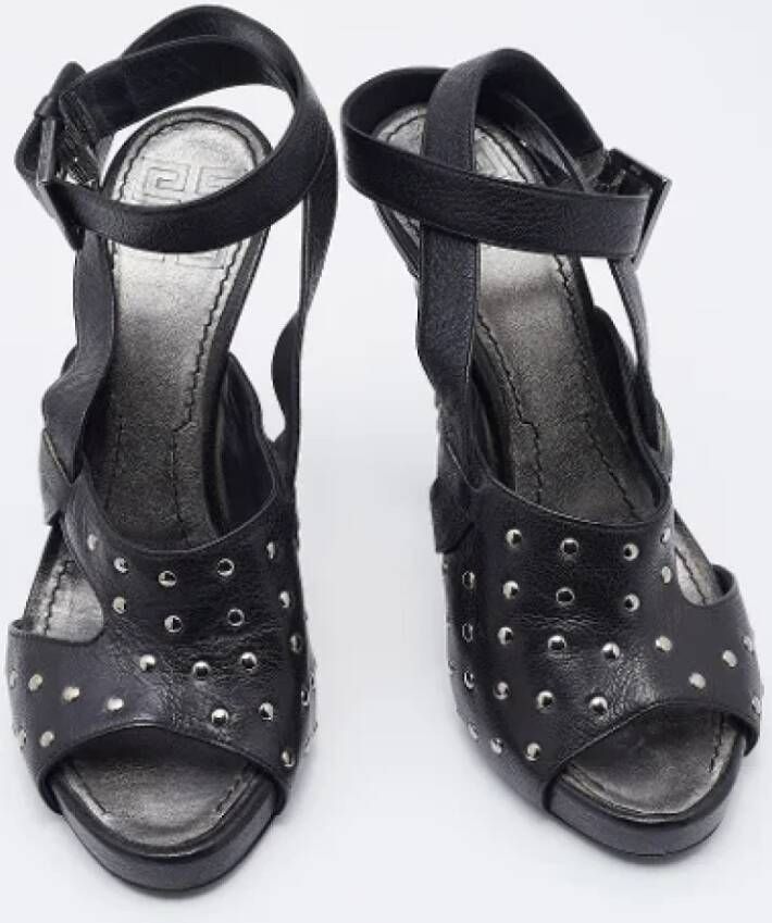 Givenchy Pre-owned Leather sandals Black Dames