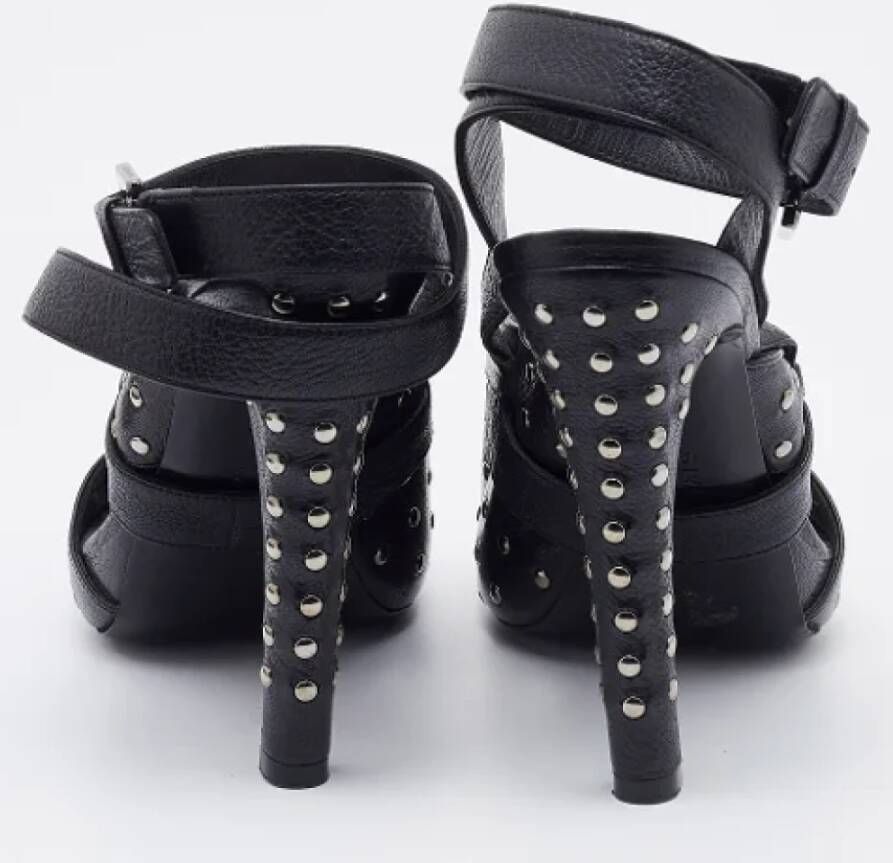 Givenchy Pre-owned Leather sandals Black Dames